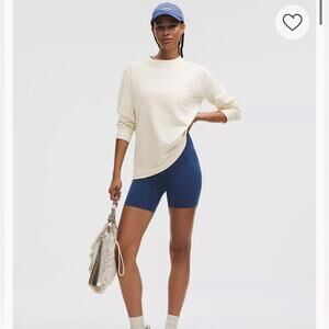 Lululemon NWT All Yours Organic Cotton Long Sleeve ivory cream athleisure comfy